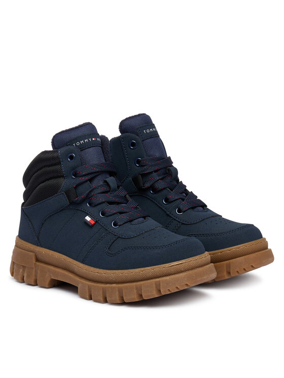 Tommy Hilfiger Kotníková obuv Tommy Hilfiger T3X5-35292-0316 M Tmavomodrá