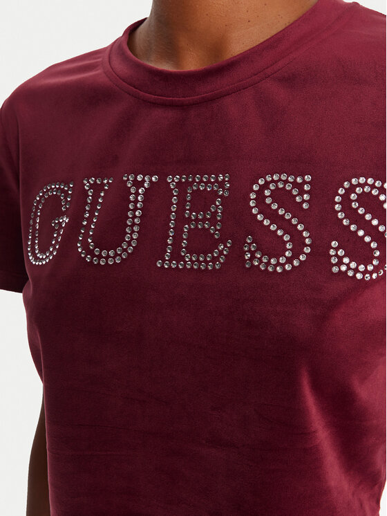 Guess Guess Camiseta V3BI01 K0232 Guinda/burdeos Regular Fit
