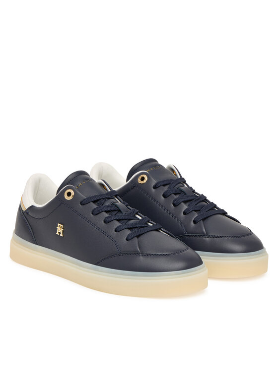 Tommy Hilfiger Sneakersy Tommy Hilfiger Th Chic Sneaker Elevated FW0FW09400 Granatowy