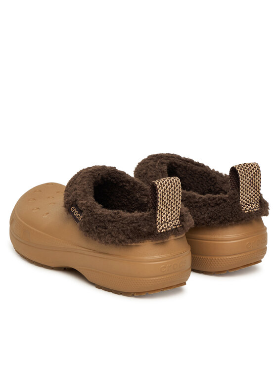 Crocs Шльопанці Crocs Classic Lined Shorty 211380 Коричневий