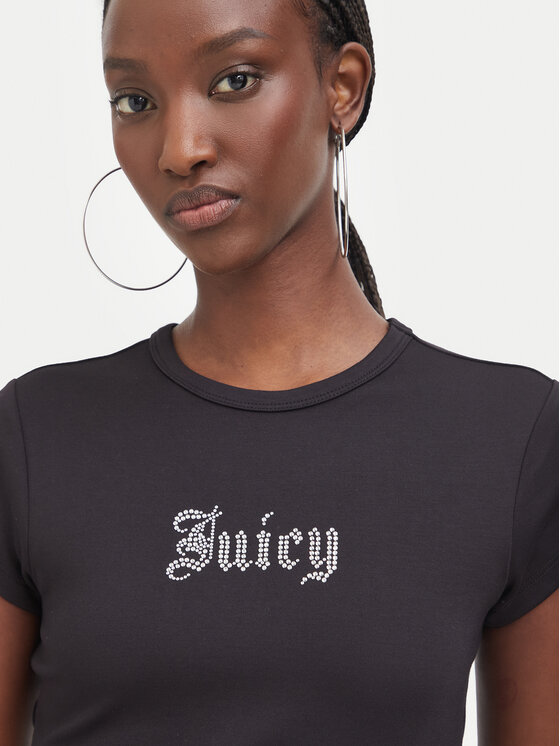 Juicy Couture Juicy Couture Camiseta JCWCT226326 Negro Slim Fit