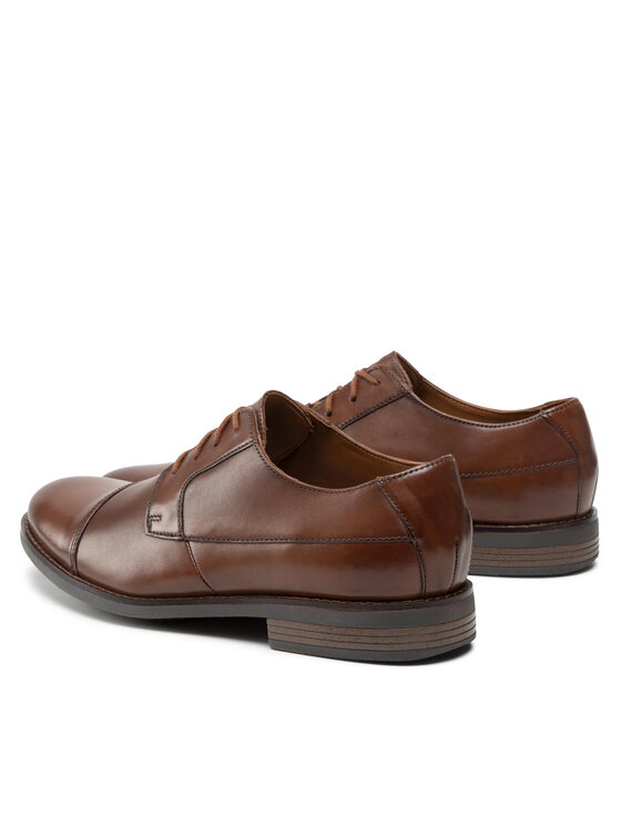 Clarks Pantofi Clarks Becken Cap 261231387 Maro