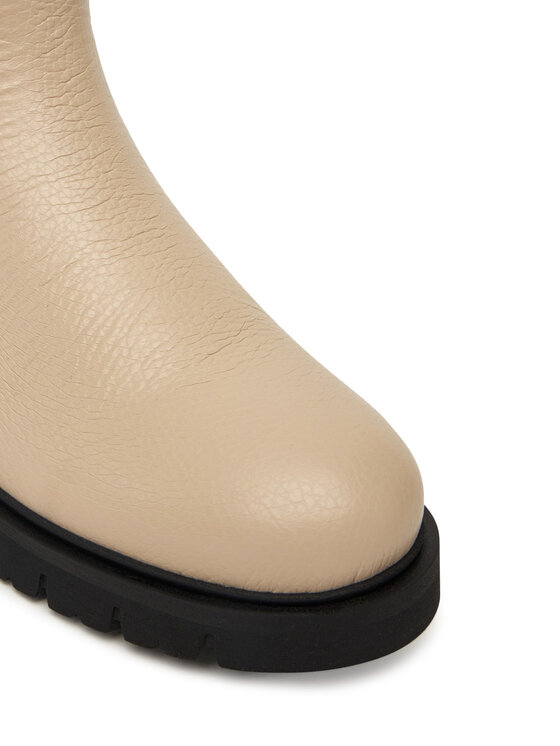 Tommy Jeans Kotníková obuv s elastickým prvkem Tommy Jeans Tjw Chelsea Boot Wl EN0EN02826 Écru