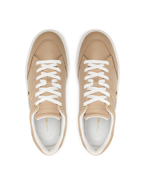 Tommy Hilfiger Sneakersy Tommy Hilfiger Th Feminine Cupsole FW0FW09600 Beżowy