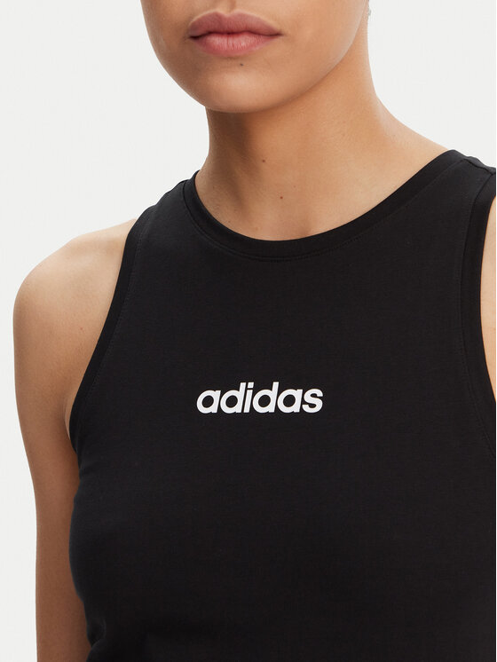 adidas adidas Top Essentials Linear JC5798 Nero Slim Fit
