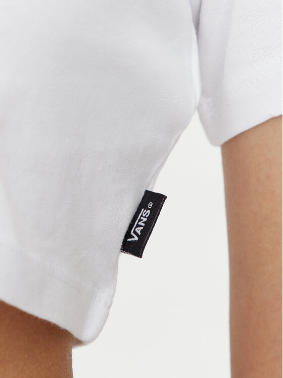 Vans Vans Marškinėliai Flying V Crew Crop Ii VN000GFF Balta Regular Fit