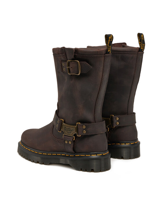 Dr. Martens Čizme Dr. Martens Anistone Tall Leather Biker31901201 Smeđa