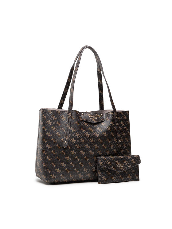 Guess Ročna torba Guess Eco Brenton Tote HWESG8 39023 Rjava