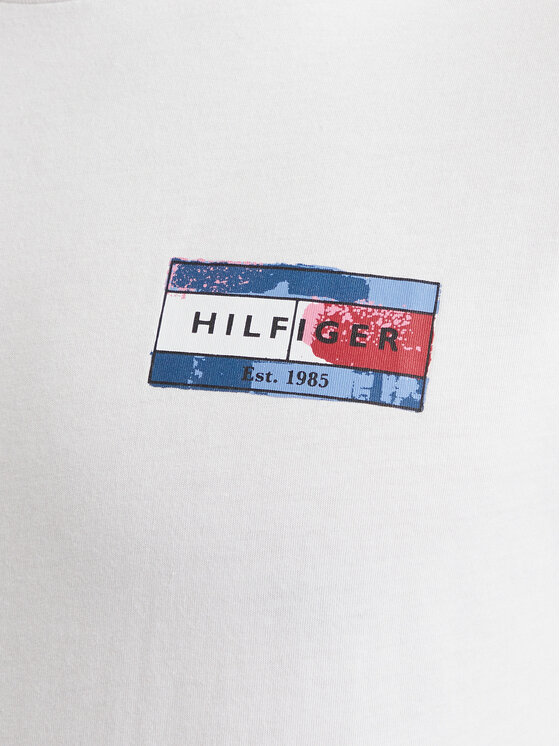 Tommy Hilfiger Tommy Hilfiger Camiseta Brand Love MW0MW44876 Blanco Regular Fit