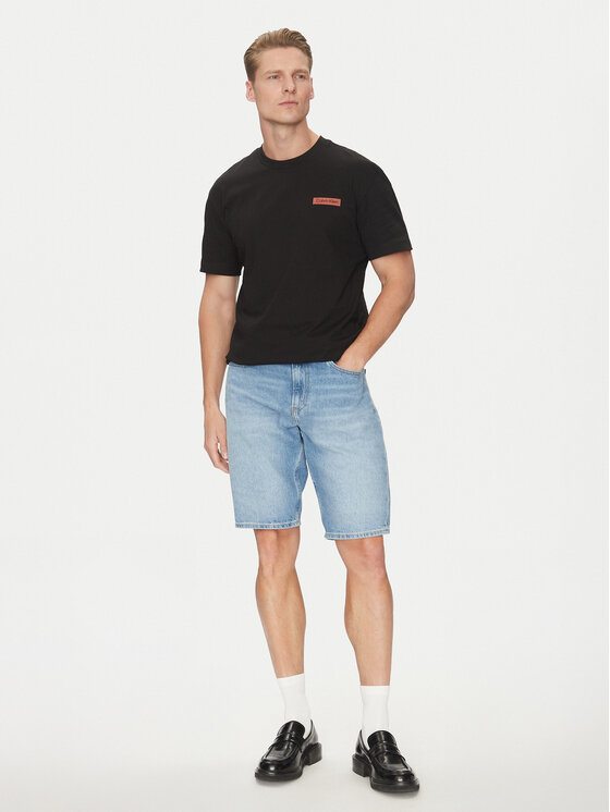 Calvin Klein Calvin Klein T-shirt Overlay Print K10K114158 Nero Regular Fit
