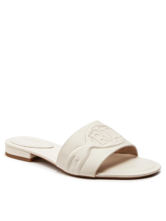 LAUREN RALPH LAUREN Şlapi Lauren Ralph Lauren 802935537001 Alb