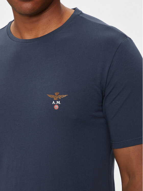 Aeronautica Militare Aeronautica Militare Футболка AM1UTI001 Cиній Regular Fit