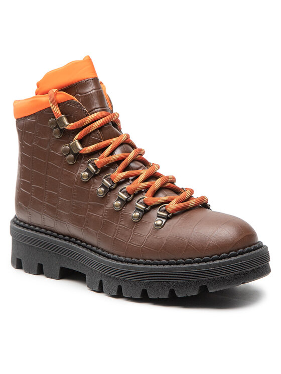 PINKO Outdoorová obuv Pinko Zenzero Scarpa AI 22-23 BLKS1 1H2134 A07K Hnedá