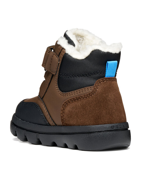 Geox Kozačky Geox B Willaboom Boy B Abx B365BK 0ME22 C6238 S Tmavě hnědá