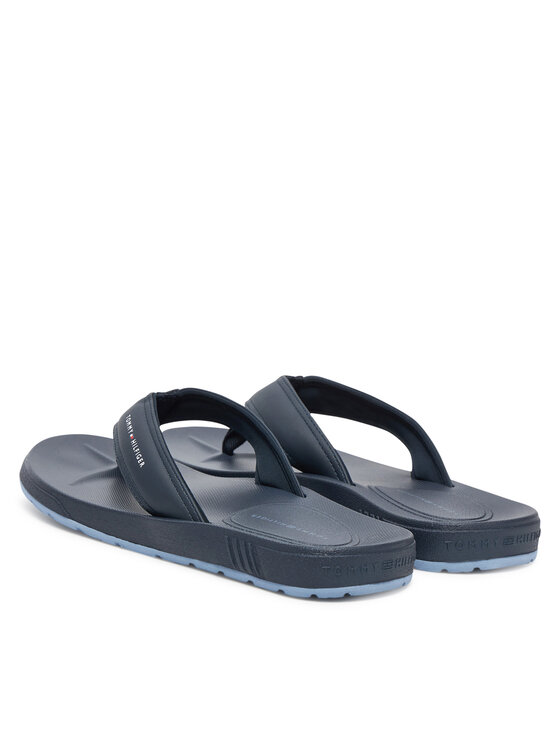 Tommy Hilfiger Japanke Tommy Hilfiger Molded Comfort Th Beach Sandal FM0FM05508 Tamnoplava