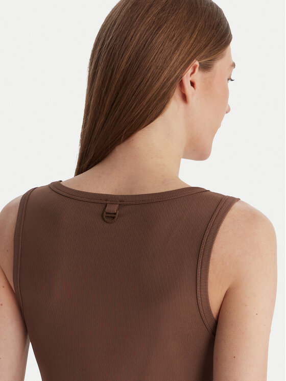 Marella Marella Top Orata 2613941015 Marrón Slim Fit