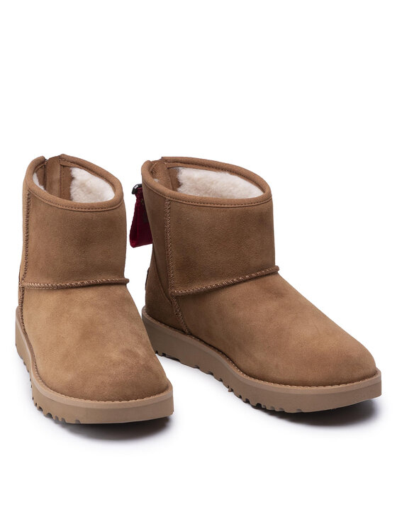 Ugg Снігоходи Ugg W Classic Mini Logo Zip 1122671 Коричневий