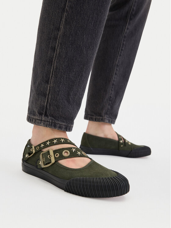 Vans Balerina Vans Mary Jane Straps VN000D9AOLV1 Zöld