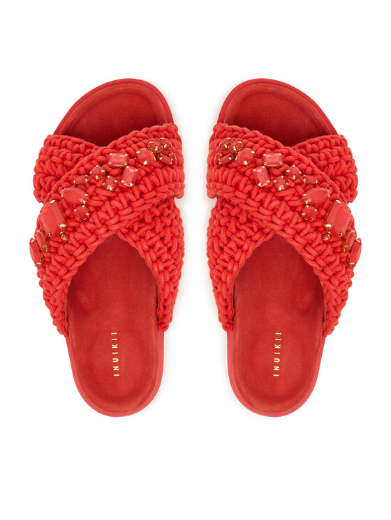 Inuikii Шльопанці Inuikii Woven Stones 1004.003.0073 Червоний