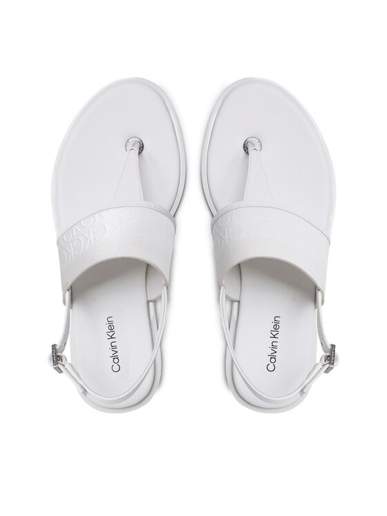 Calvin Klein Sandale Calvin Klein Almond Tp Sandal HW0HW01536 Écru