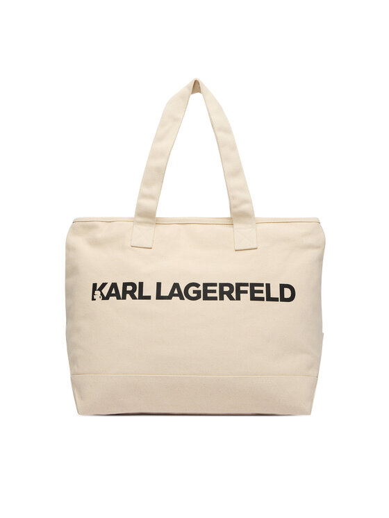 KARL LAGERFELD Kabelka KARL LAGERFELD B2W50099 Krémová