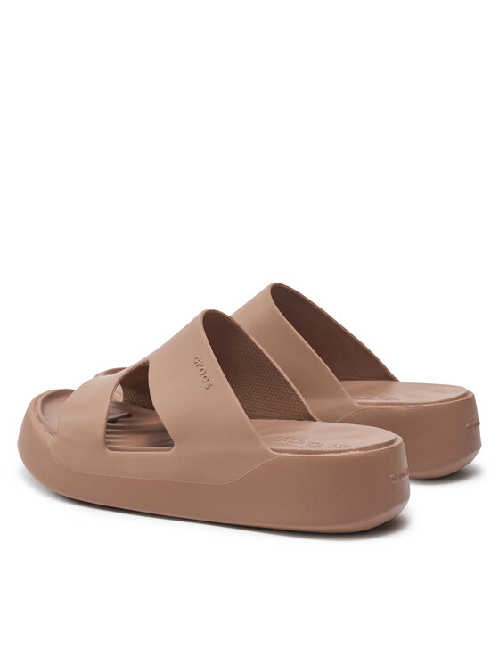 Crocs Шльопанці Crocs Getaway Platform H-Strap 209409 Бежевий