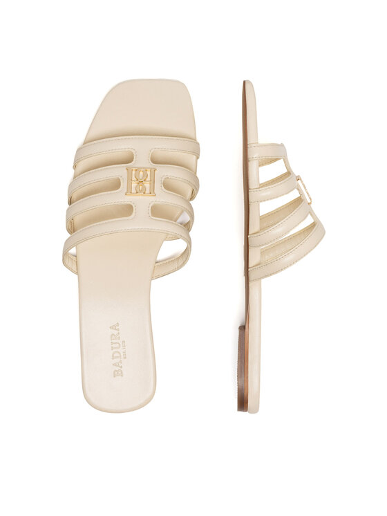 Badura Klapki Badura JEAN-113775 Écru