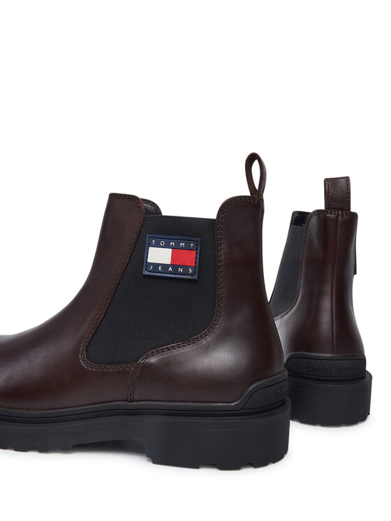 Tommy Jeans Botines Chelsea Tommy Jeans Tjm Leather Chelsea Boot EM0EM01448 Marrón