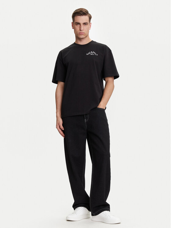 Karl Kani Karl Kani T-shirt Palm Print PD00005331 Nero Relaxed Fit