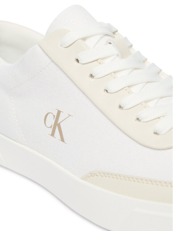 Calvin Klein Sneakersy Calvin Klein Low Pro Cups Wt Canv Mg HW0HW03145 Biały