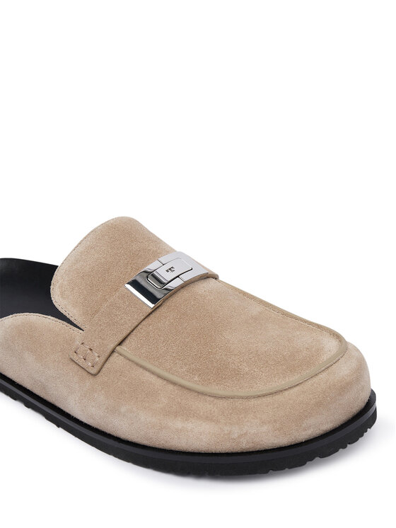 Tory Burch Šlepetės Tory Burch Lee Lee Mule 177967 Smėlio