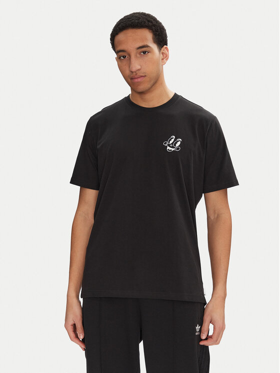 adidas adidas Majica Made by Nelson JN7030 Črna Loose Fit