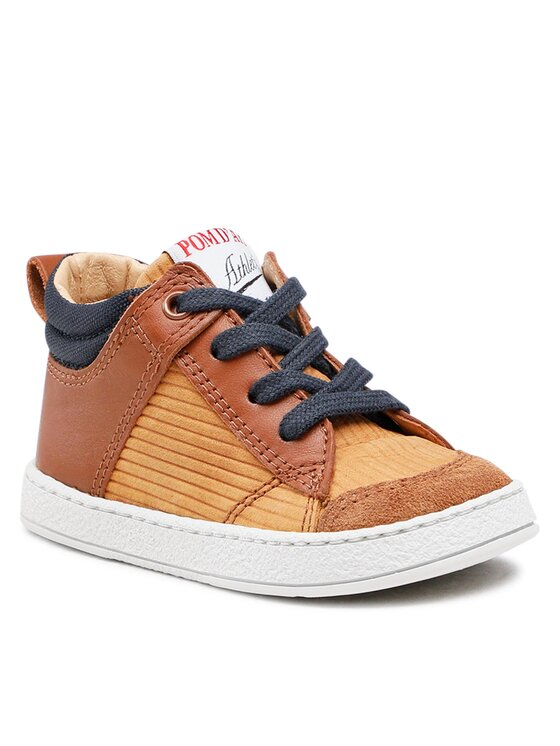 Pom d'Api Снікерcи Pom d'Api Mousse Zip Trek N1SICT0401 Коричневий
