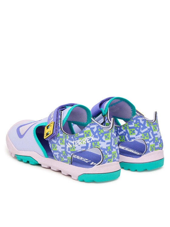 adidas Босоніжки adidas Minecraft Terrex Captain Toey 2.0 Sandals JR1317 Фіолетовий