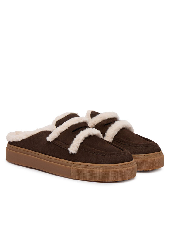 Inuikii Klapki Inuikii Mule Wool 1004.017.0011 Brązowy