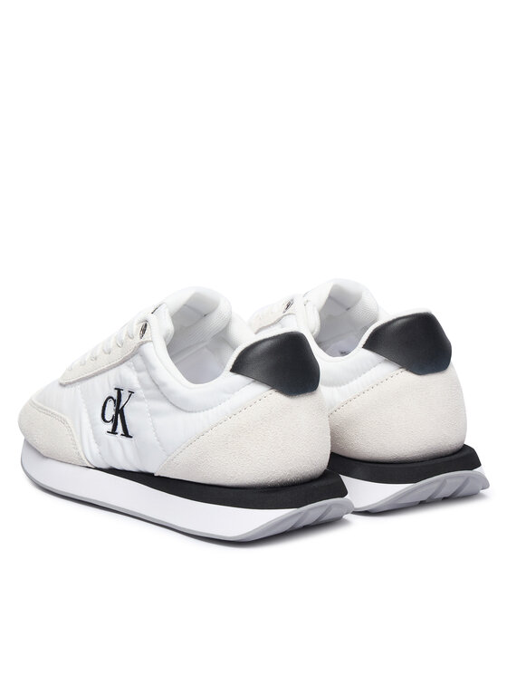 Calvin Klein Laisvalaikio batai Calvin Klein Retro Runner Ess Mix Mat Wmn YW0YW01990 Balta