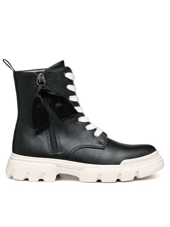 Geox Kozaki Geox J Junette Girl J36HVG 000BC C9B1P M Czarny