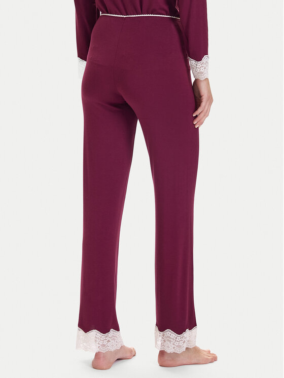United Colors Of Benetton United Colors Of Benetton Spodnji del pižame 3Z123F04A Bordo rdeča Regular Fit
