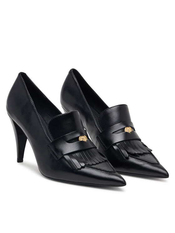 Tommy Hilfiger Pantofi cu toc subțire Tommy Hilfiger Th Penny Bar Pointy Pump FW0FW09529 Negru
