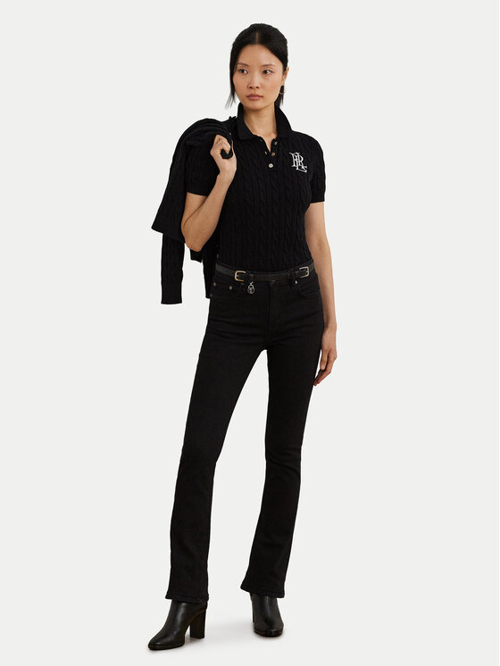 LAUREN RALPH LAUREN LAUREN RALPH LAUREN Поло 200932224003 Чорний Slim Fit