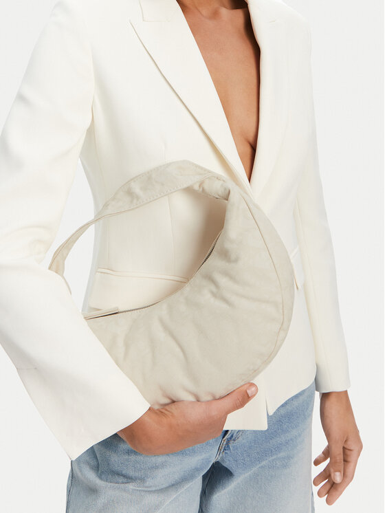 Calvin Klein Τσάντα Calvin Klein Ckj Monogram Pinched Medium Shou LV04F3206G Κρεμ