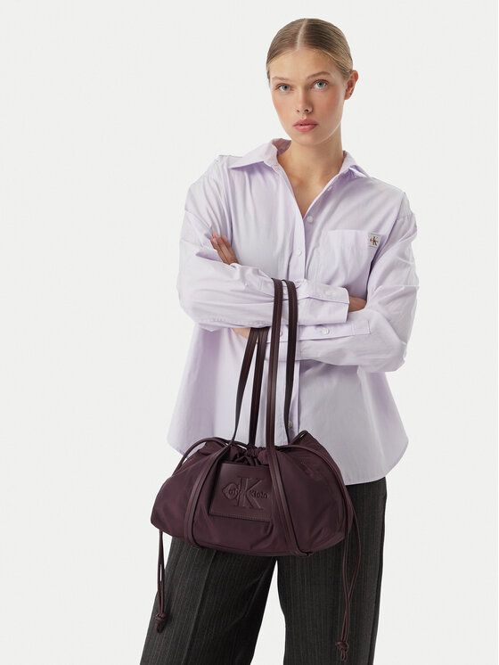 Calvin Klein Ročna torba Calvin Klein LV04F3703G Bordo rdeča
