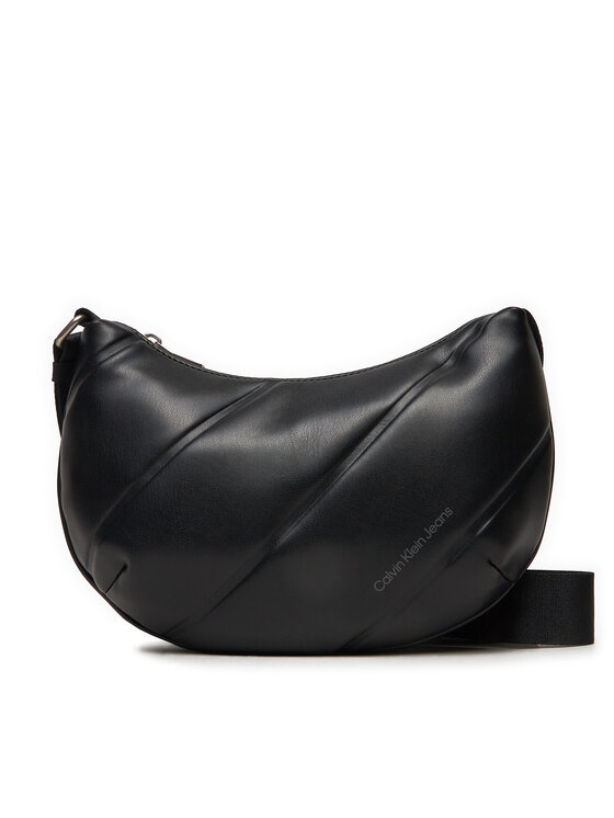 Calvin Klein Jeans Torbica Calvin Klein Jeans Quilted Crescent Cb Bag24 K60K612370 Crna
