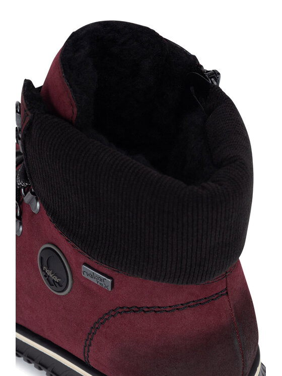 Rieker Botines planos Rieker 74247-35 Guinda/burdeos