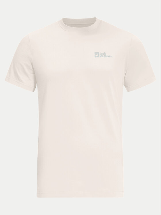 Jack Wolfskin Jack Wolfskin T-shirt Essential 1808382 Écru Regular Fit