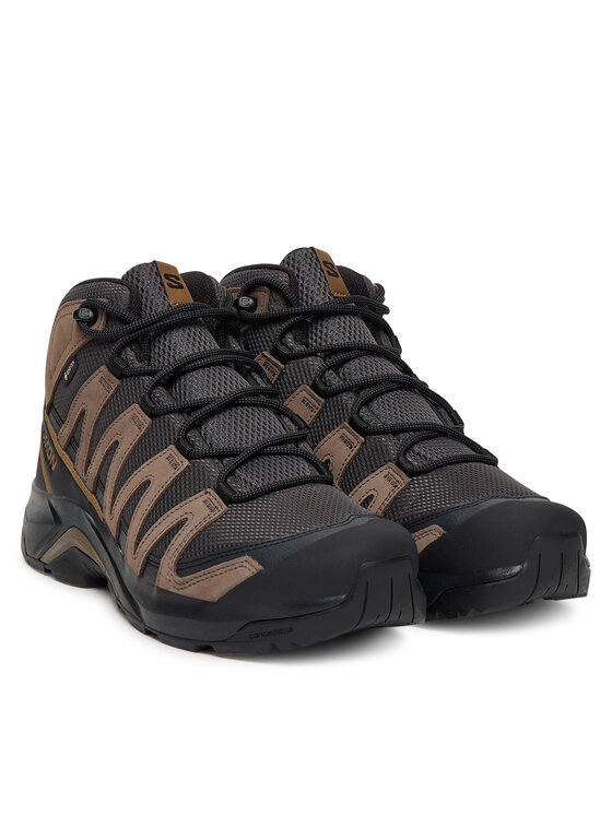 Salomon Trekingová obuv Salomon X-Adventure Recon Mid Gore-Tex L47814500 Sivá