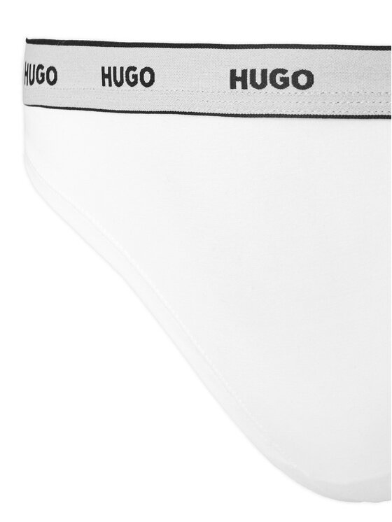 HUGO HUGO Комплект стрінгів Triplet Thong Stripe 50545680 Білий