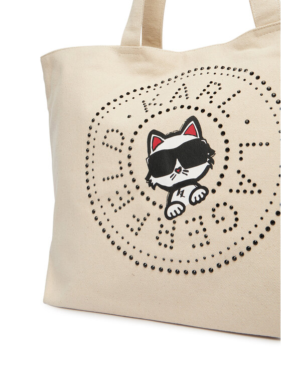 KARL LAGERFELD Kabelka KARL LAGERFELD B2W50075 Krémová