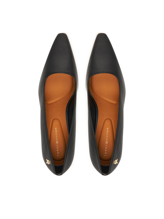 Tommy Hilfiger Lodičky Tommy Hilfiger Logo Pump Slanted Hl FW0FW08993 Čierna