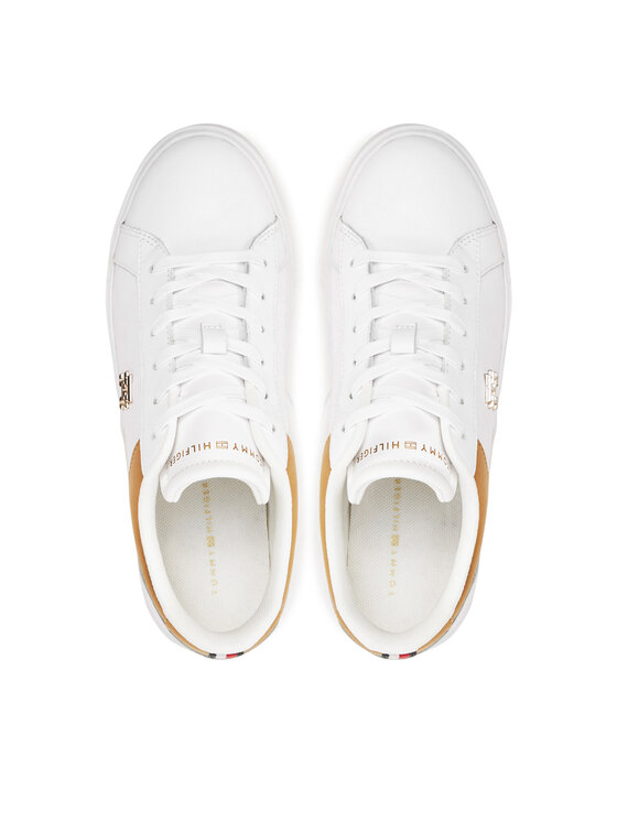 Tommy Hilfiger Sneakers Tommy Hilfiger Th Platform Court Sneaker Gld FW0FW08073 Alb